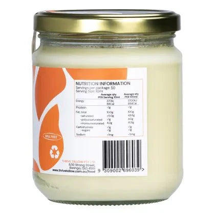 100% Grass Fed Tallow - 500ml - Yo Keto
