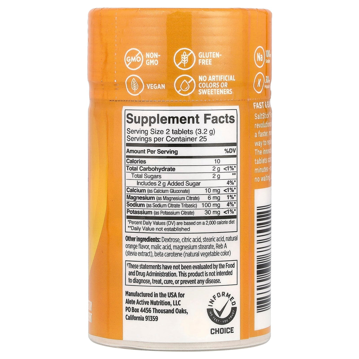 FastChews - Chewable Electrolytes - Tart Orange - 25 Serves