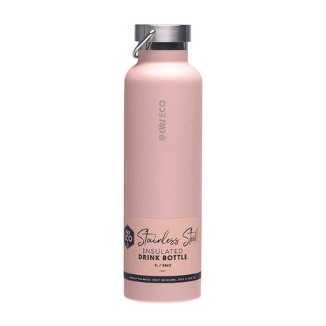 1L Insulated Stainless Steel Bottle - Rose - Sup Yo