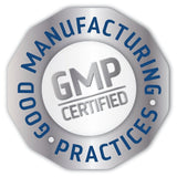 GMP Certified seal indicating Good Manufacturing Practices, associated with 40,000 Volts - Electrolyte Concentrate - 237ml by Trace Minerals