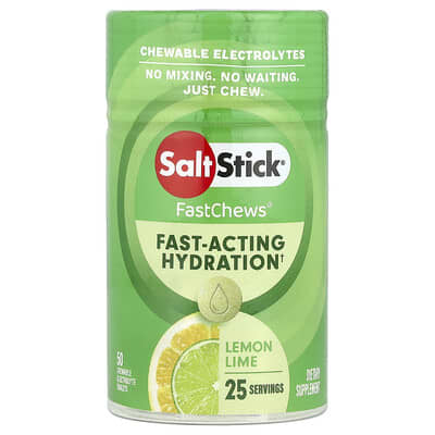 FastChews - Chewable Electrolytes - Lemon Lime - 25 Serves