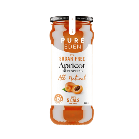 Pure Eden 97% Sugar Free Apricot Fruit Spread - 300g jar from Pantry, Spreads, Jams & Spreads collections