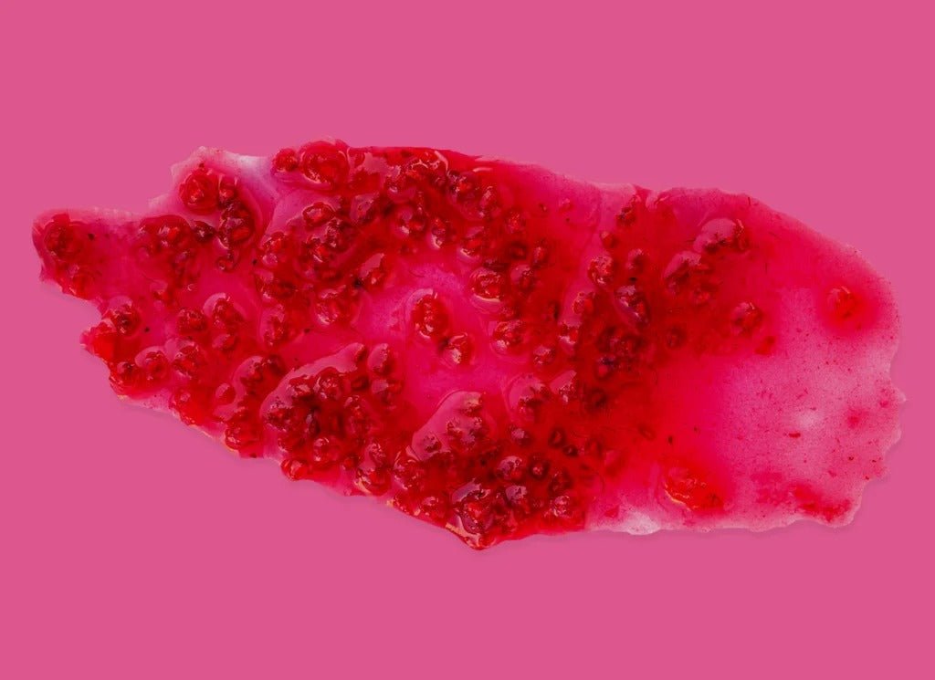 Close-up of Pure Eden 97% Sugar Free Raspberry Fruit Spread - 300g from Pantry and Keto Jam collections.