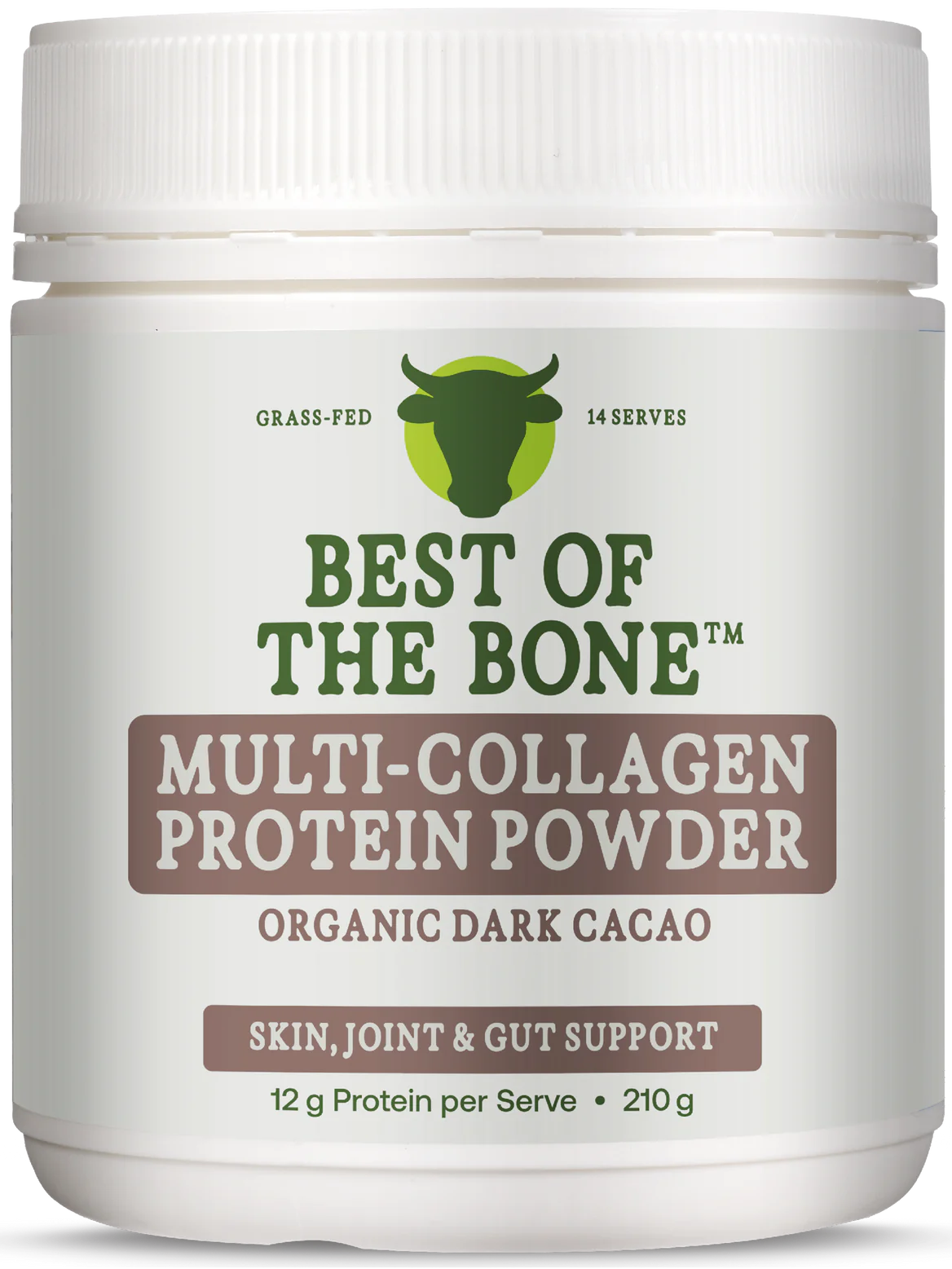 Multi-Collagen Protein Peptides - Raw Organic Cacao - 210g