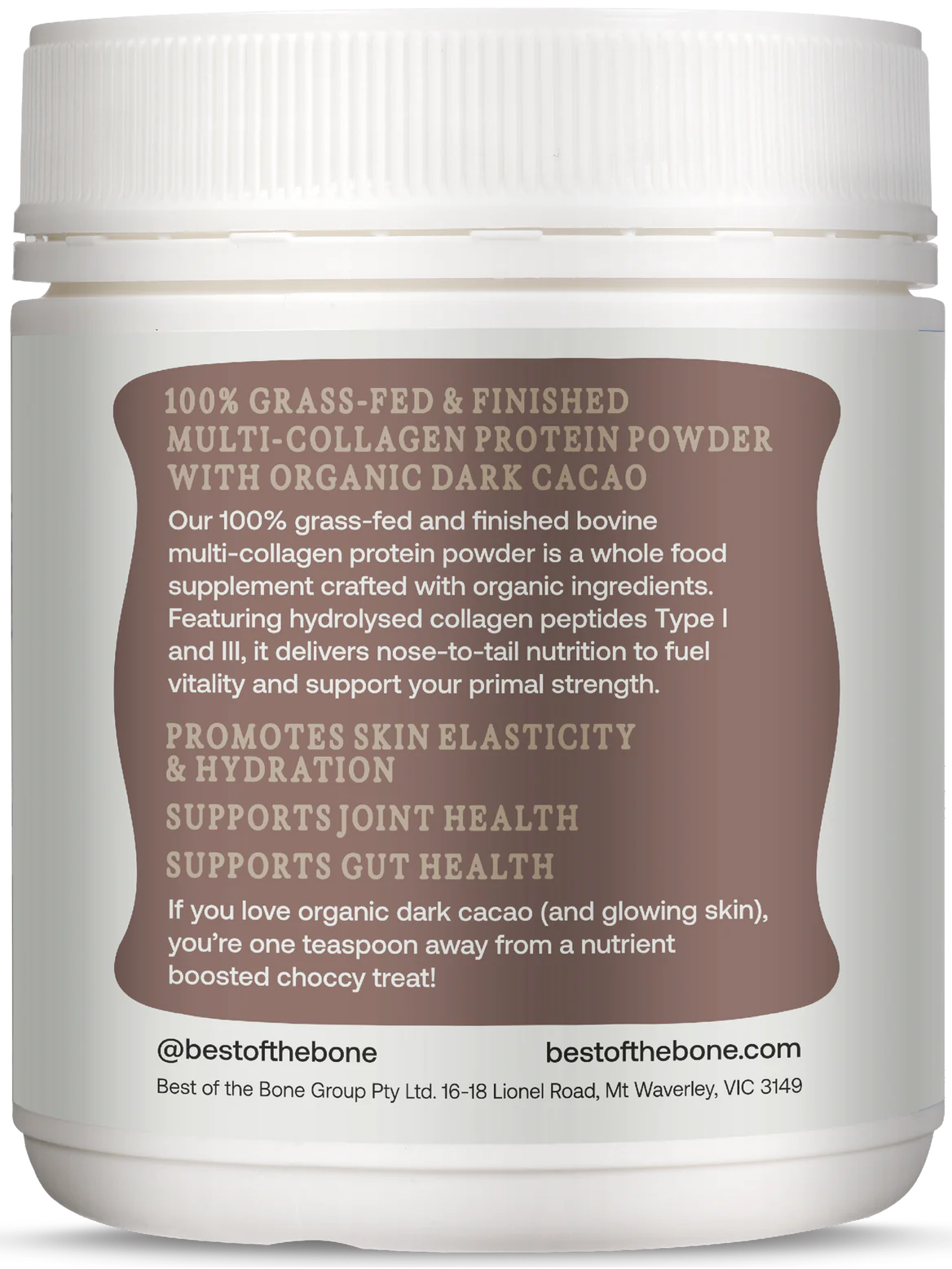 Multi-Collagen Protein Peptides - Raw Organic Cacao - 210g