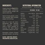 Beef Brisket Bar - Traditional by Chief with organic grass-fed beef, Keto-friendly, low carb, and no gluten or dairy.