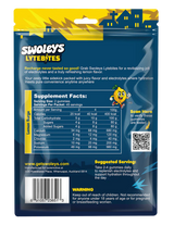 Swoleys LyteBites - Electrolyte Gummies - Lemon Surge pack in electrolytes for hydration with a refreshing tangy lemon flavor.