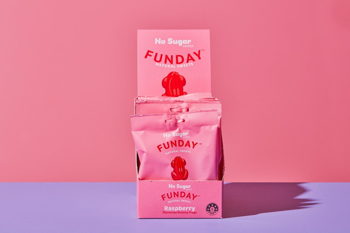 Raspberry Gummy Frogs - 50g - Best Before 23 Jul 2026
