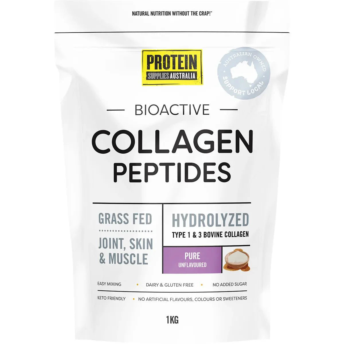 Bioactive Collagen Peptides - Pure - 1kg - Sup Yo