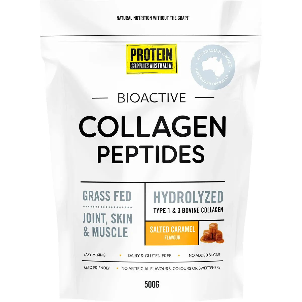 Bioactive Collagen Peptides - Salted Caramel - 500g - Sup Yo