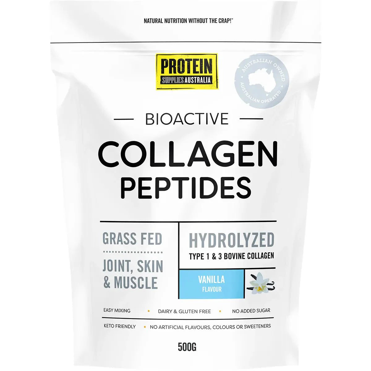 Bioactive Collagen Peptides - Vanilla - 500g - Sup Yo