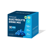 Blue Raspberry Electrolyte Drink Mix - 30 Sticks by Venture Pal with sodium, potassium, magnesium for hydration