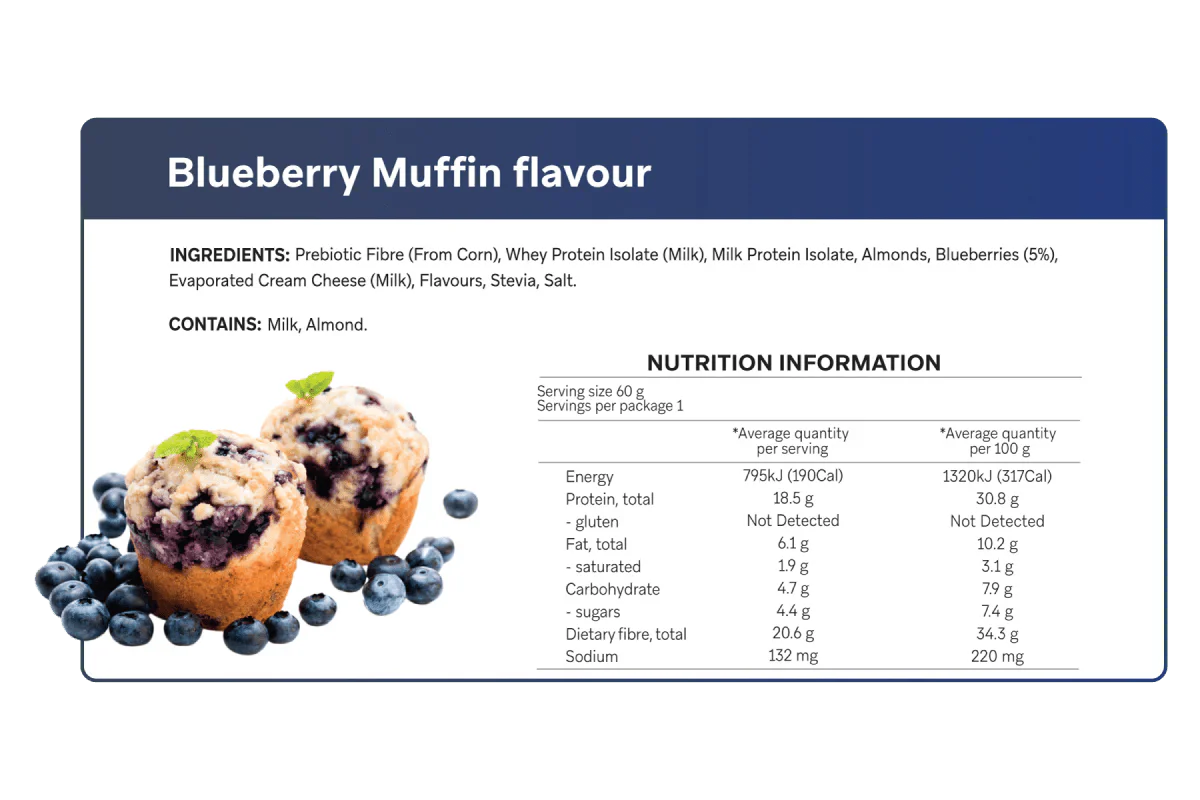 Blueberry Muffin Smart Protein Bar - Sup Yo