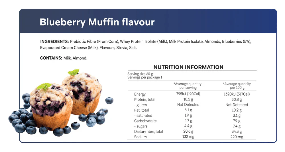 Blueberry Muffin Smart Protein Bar - Sup Yo