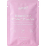 Bone Broth Protein Powder Strawberry - 30g by Mitchells Nutrition in pink pouch for low carb, carnivore, and keto diets