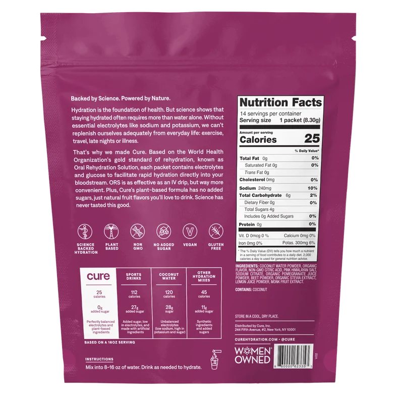 Berry Pomegranate - Hydrating Electrolyte Mix - 14 Pack