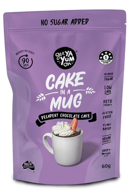 Cake In A Mug - Decadent Chocolate - 60g - Yo Keto