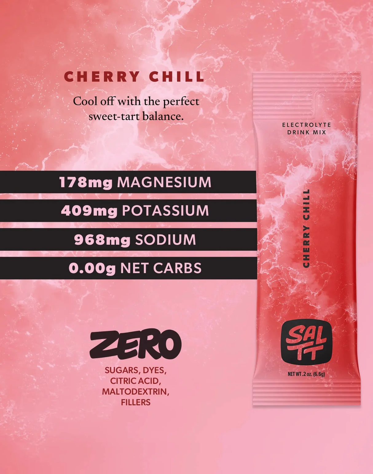 Cherry Chill Electrolyte Drink Mix - 30 Sticks - Sup Yo