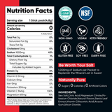 Nutrition facts for Cherry Electrolyte Drink Mix - 30 Sticks by Venture Pal with key benefits and ingredients listed.