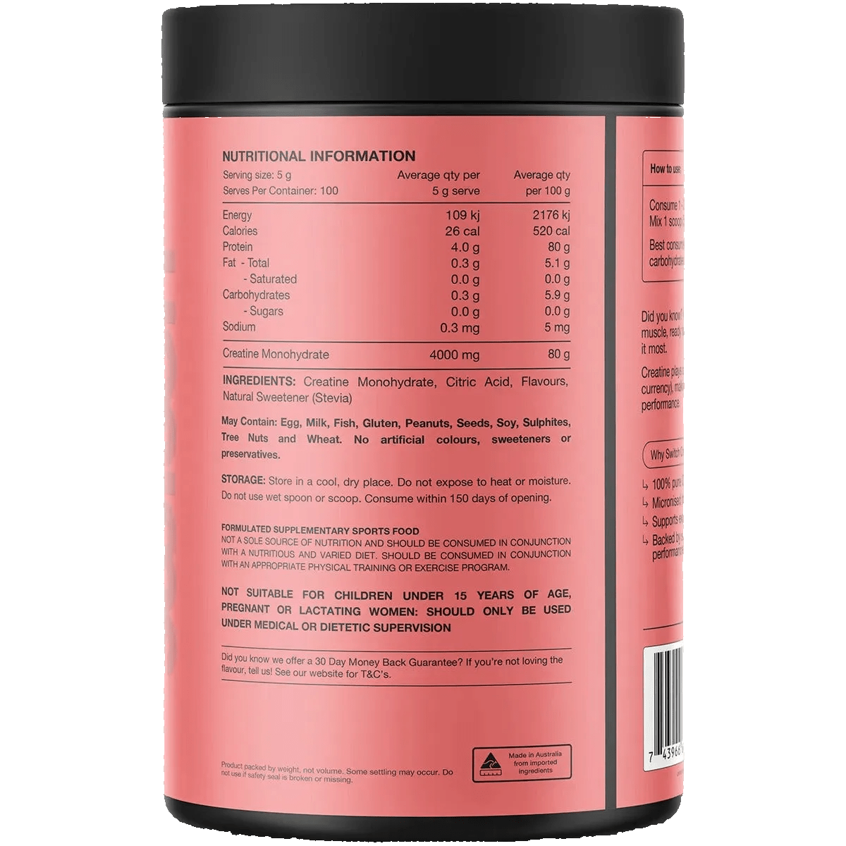Creatine Monohydrate - Refreshing Lime - 500g