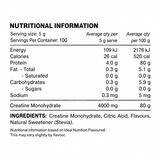 Creatine Monohydrate - Refreshing Lime - 500g