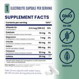 Electrolyte Capsules + Caffeine - 100 Capsules