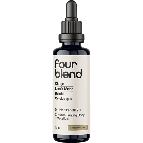 Four Blend Double Strength 2:1 Mushroom Liquid Extract - 60ml by Switch Nutrition in New Arrivals, Medicinal Mushrooms collections