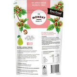 Back of Gourmet Keto Granola - Crunchy Roast Hazelnut - 300g by The Monday Food Co with ingredients and nutrition info.