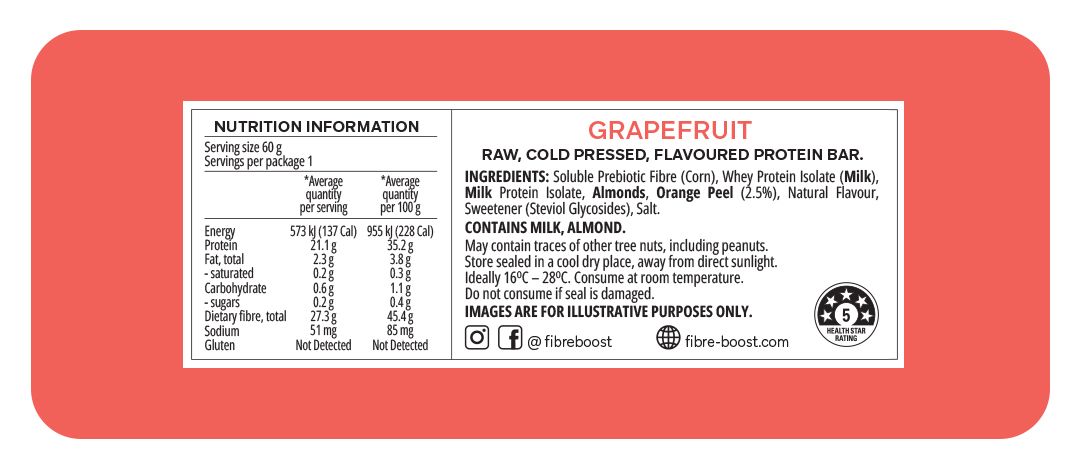 Grapefruit Protein Bar - Sup Yo