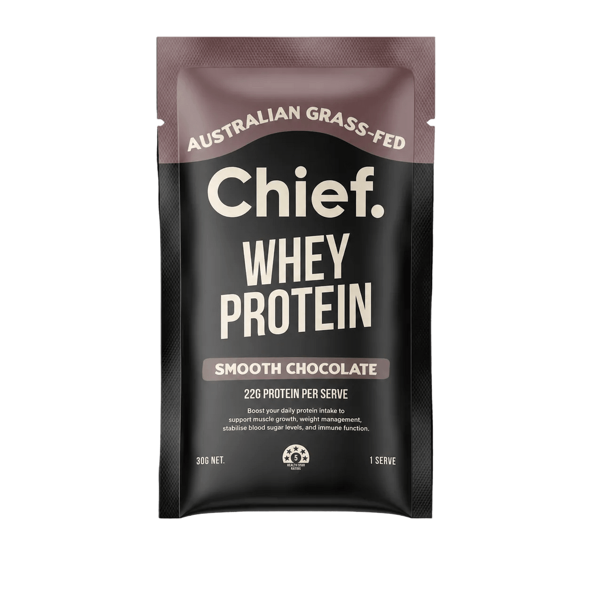 Grass-fed Whey Protein Powder - Smooth Chocolate - 30g