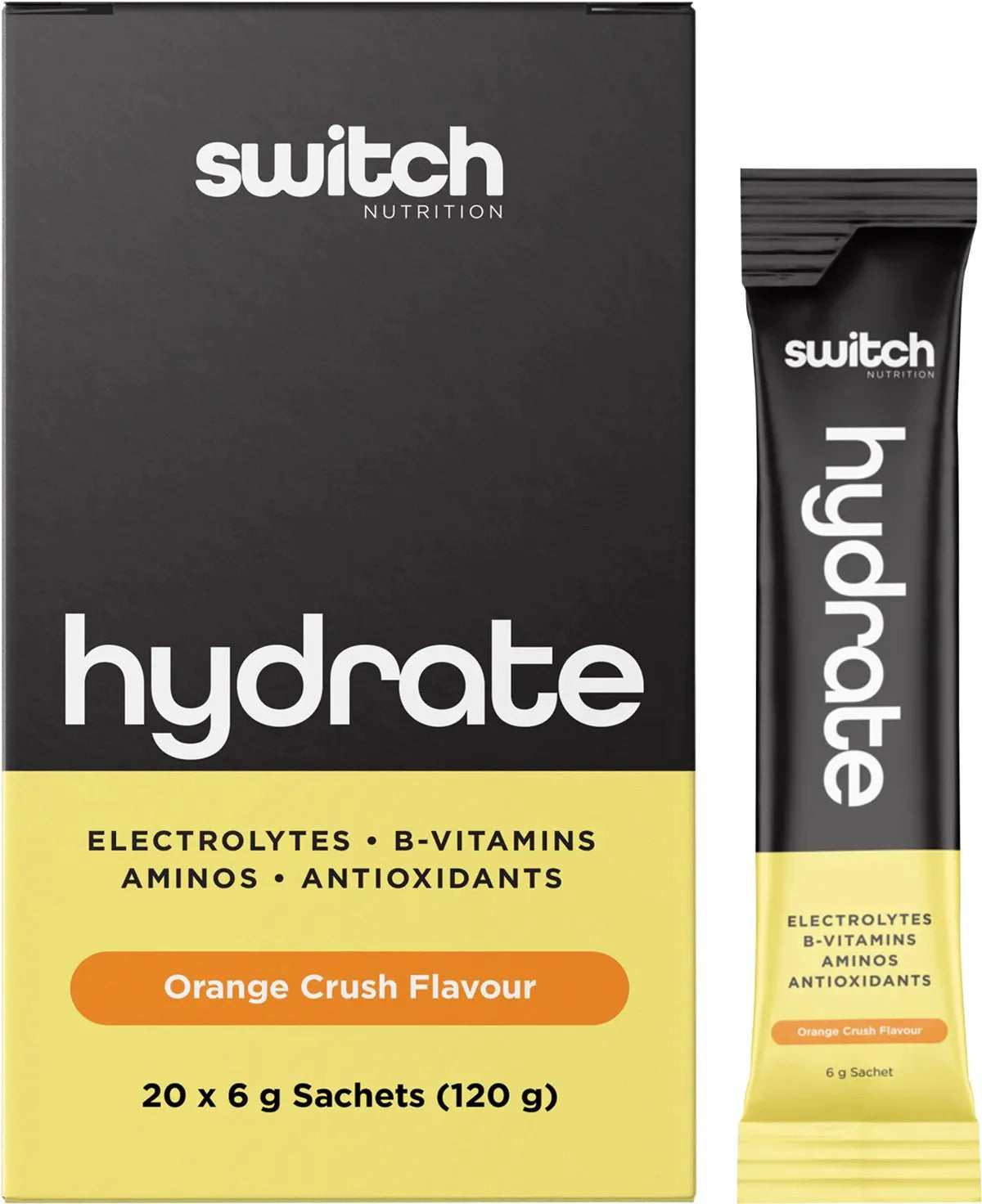 Hydrate Electrolytes - Orange Crush - 20 Pack - Yo Keto