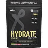 Hydrate Perform - Kiwi Watermelon - 20 Sticks by Switch Nutrition, functional electrolyte formula for low carb and keto diets