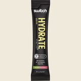Switch Nutrition Hydrate Perform - Kiwi Watermelon - 20 Sticks sachet in black packaging with nutrition and flavor details