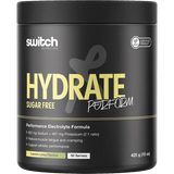 Switch Nutrition Hydrate Perform Sugar Free Lemon Lime - 50 Serves electrolyte formula for muscle support and hydration