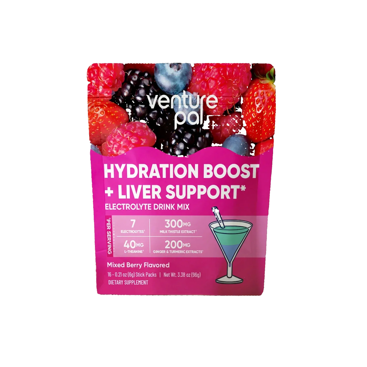Hydration Boost + Liver Support - Mixed Berry - 16 Sticks