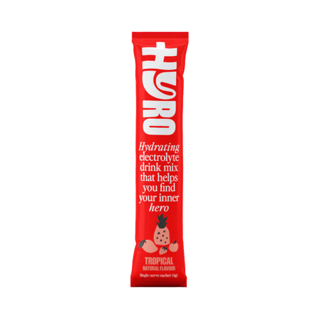 Hyro Single Stick tropical electrolyte drink mix from Hyro, functional low carb hydration in a single-serve stick.