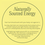 Naturally Sourced Energy with Sunday Salt Tropical – Caffeinated Energy Gel - 6 Sachets in Drinks and Electrolytes collections.