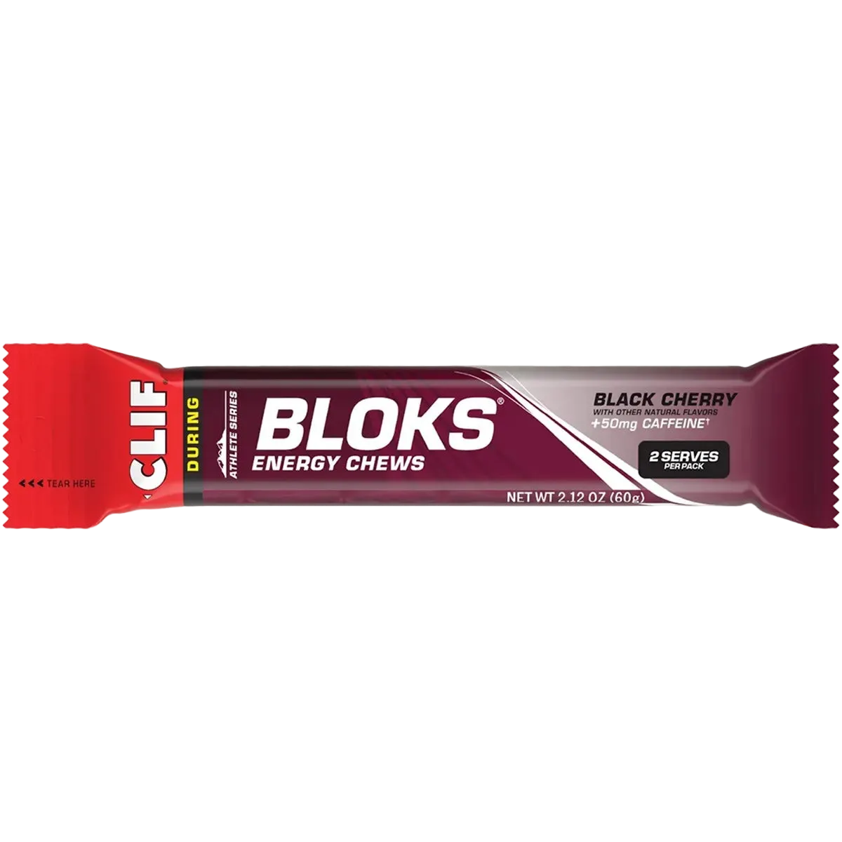 Bloks Energy Chews Black Cherry 50mg Caffeine - 60g - Best Before 07 Aug 2026