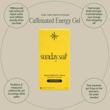 Sunday Salt Tropical – Caffeinated Energy Gel - 6 Sachets with electrolytes for sustained energy and no jitters.