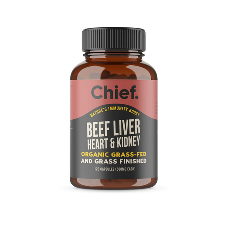 Immunity Boost - Organic Beef Liver, Heart & Kidney - 120 caps - Yo Keto