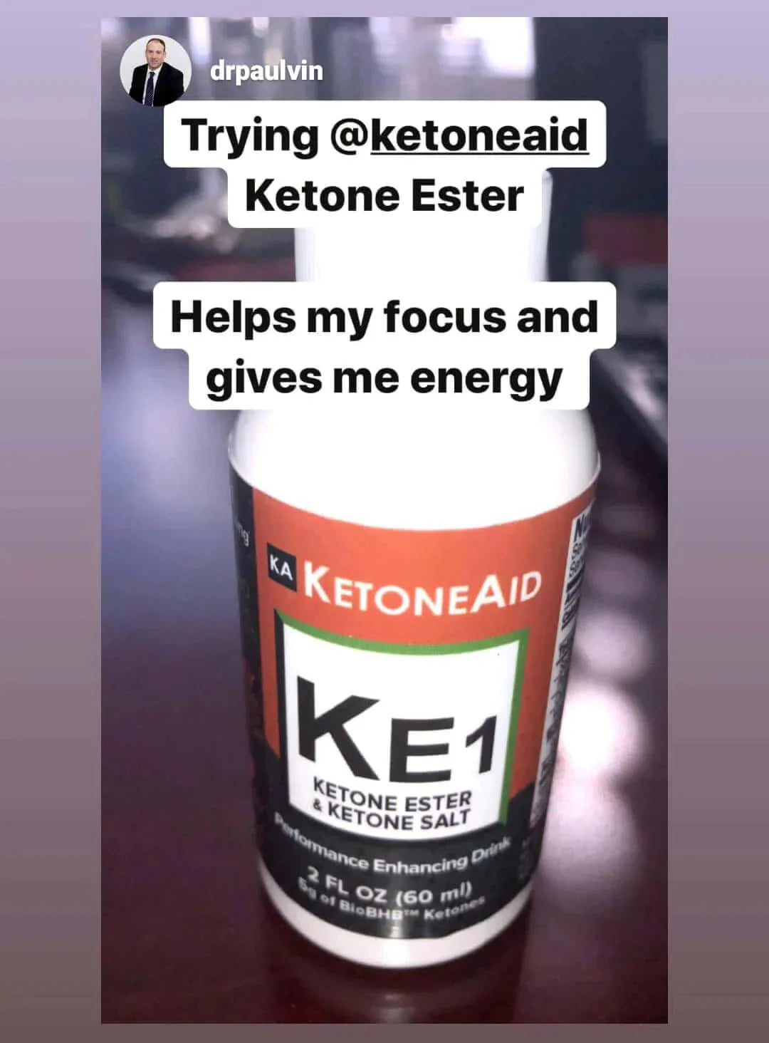 KE1 Lite Ketone Ester & Salt Drink - 6 x 60ml - Yo Keto