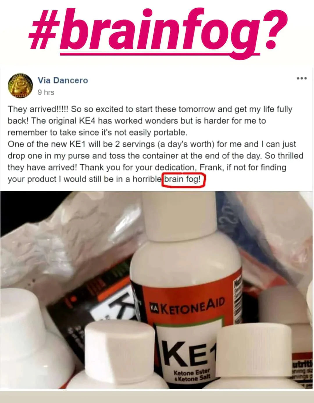 KE1 Lite Ketone Ester & Salt Drink - 60ml - Yo Keto