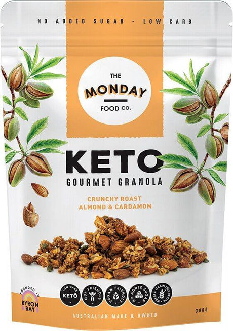 Keto Gourmet Granola - Crunchy Roast Almond & Cardamom-Granola-Yo Keto
