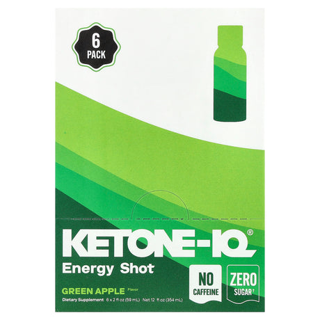 Ketone - IQ - Energy Shot - Green Apple - Caffeine Free - 6 x 59mL - Sup Yo