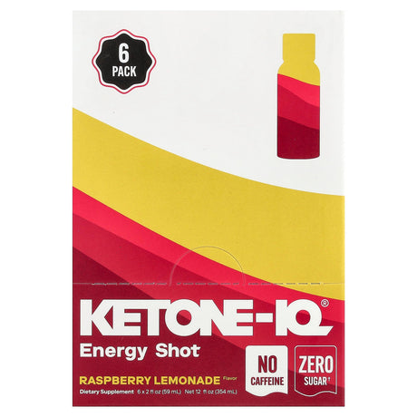 Ketone - IQ - Energy Shot - Raspberry Lemonade - Caffeine Free - 6 x 59mL - Sup Yo