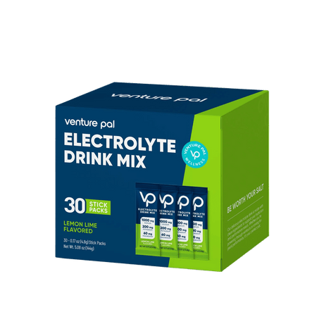 Venture Pal Lemon Lime Electrolyte Drink Mix - 30 Sticks box for hydration in Drinks, Electrolytes, Functional collections