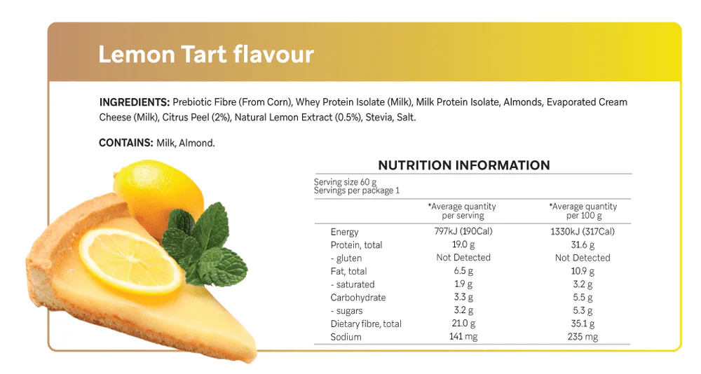 Lemon Tart Smart Protein Bar - Sup Yo