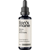Bottle of Lion's Mane Double Strength 2:1 Mushroom Liquid Extract - 60ml by Switch Nutrition, promoting memory, focus, and mental clarity.