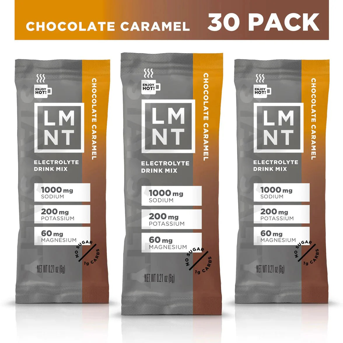 LMNT Chocolate Caramel Electrolyte Mix - 30 Ct - Yo Keto