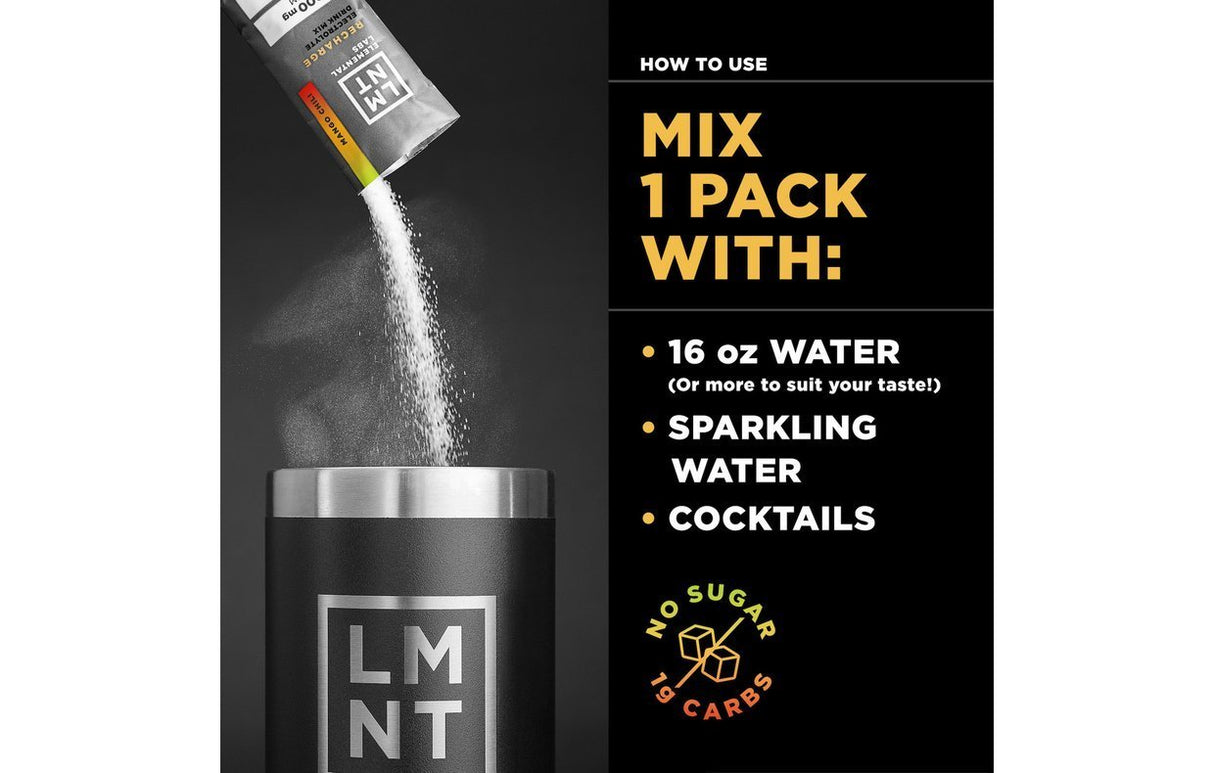 LMNT RECHARGE - Mango Chilli Electrolyte Mix - Yo Keto